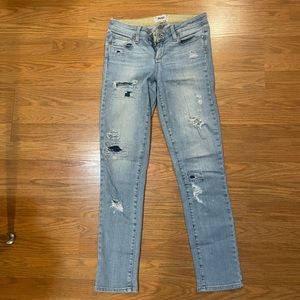 Paige patchwork distressed jeans - size 26